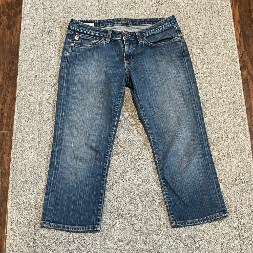 Big Star Jeans Womens 28 Blue Evan Skinny Capri Denim Cropped USA Stretch